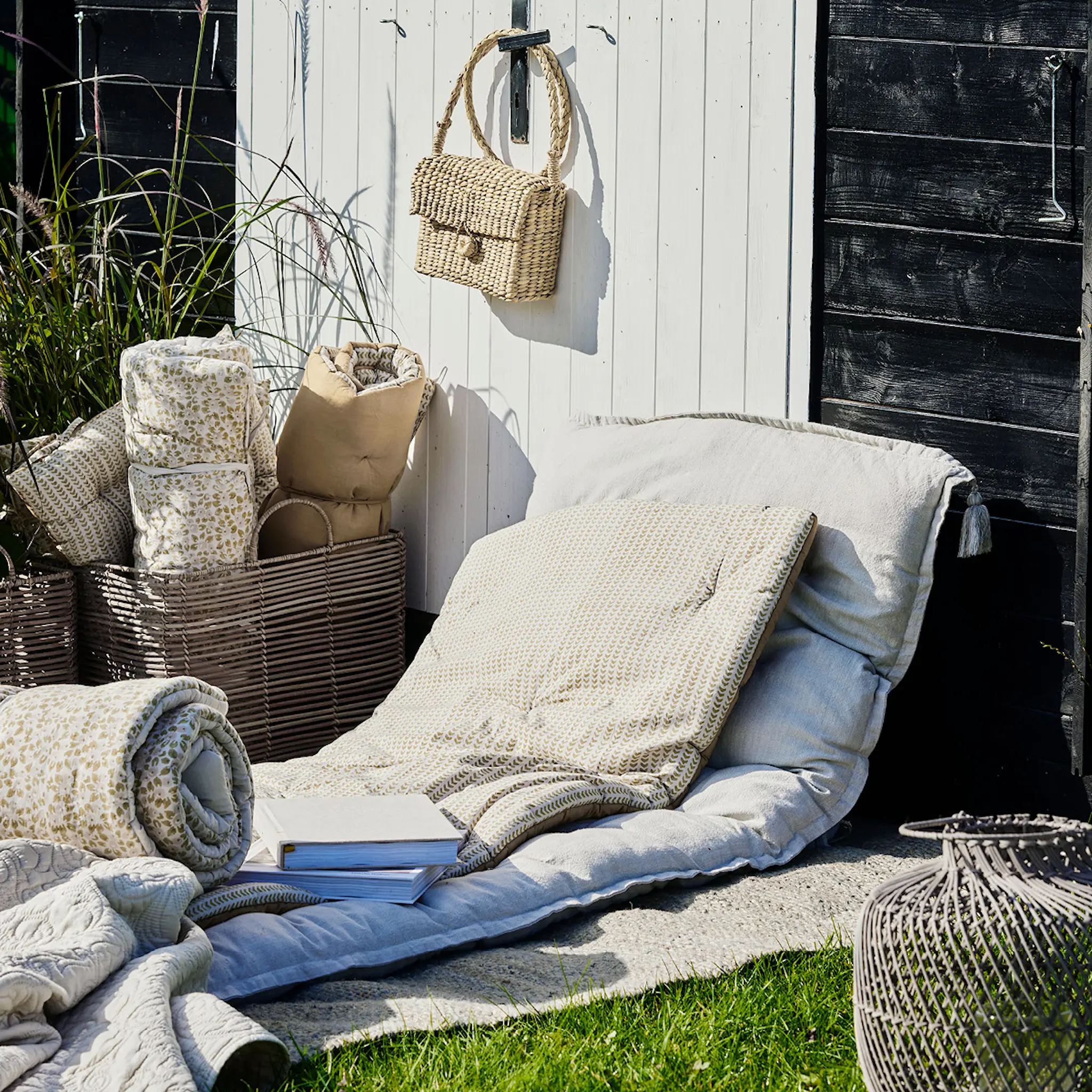 Lene Bjerre Ivenne sittdyna / madrass 180x70 cm ockra