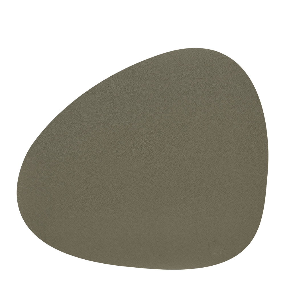 LIND DNA - Curve Leather Serene Pöytätabletti 37x44 cm Moss