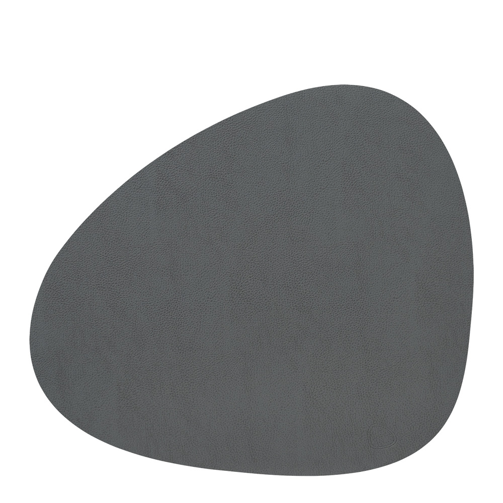 LIND DNA - Curve Leather Serene Pöytätabletti L 37x44 cm Anthracite