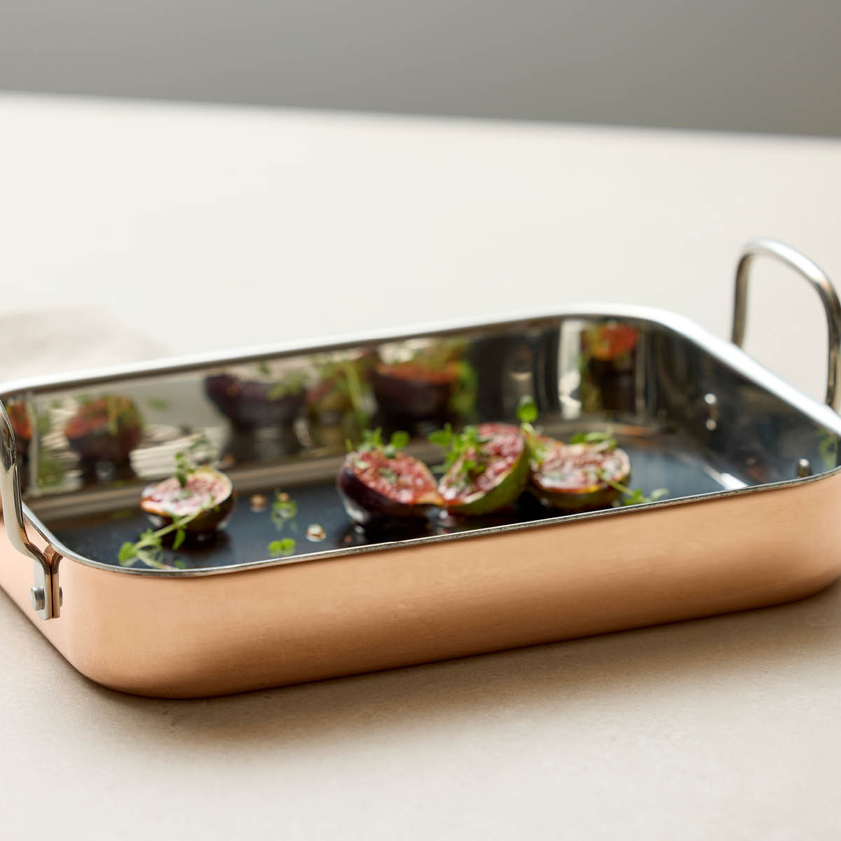 Blomsterberg Långpanna 35x25,5x6,3 cm koppar