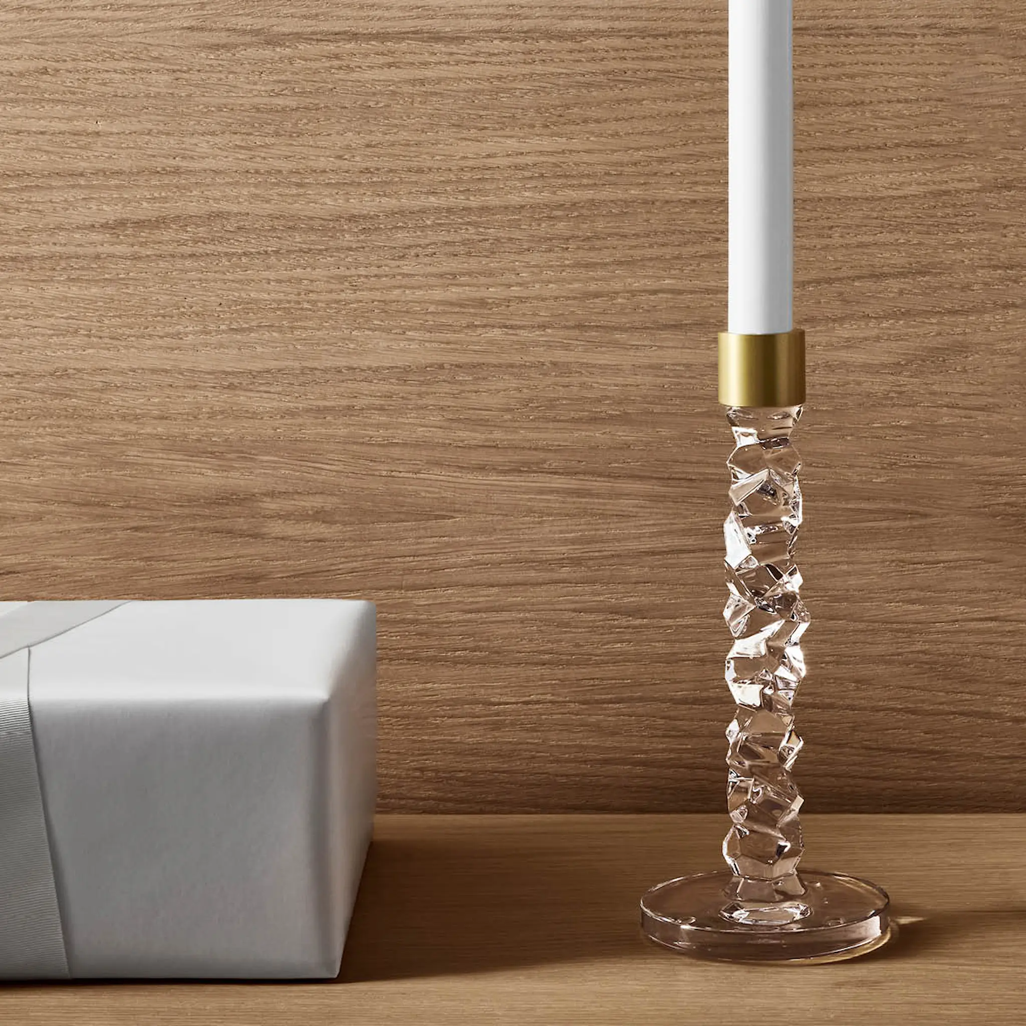 Orrefors Carat ljusstake 24,2 cm guld