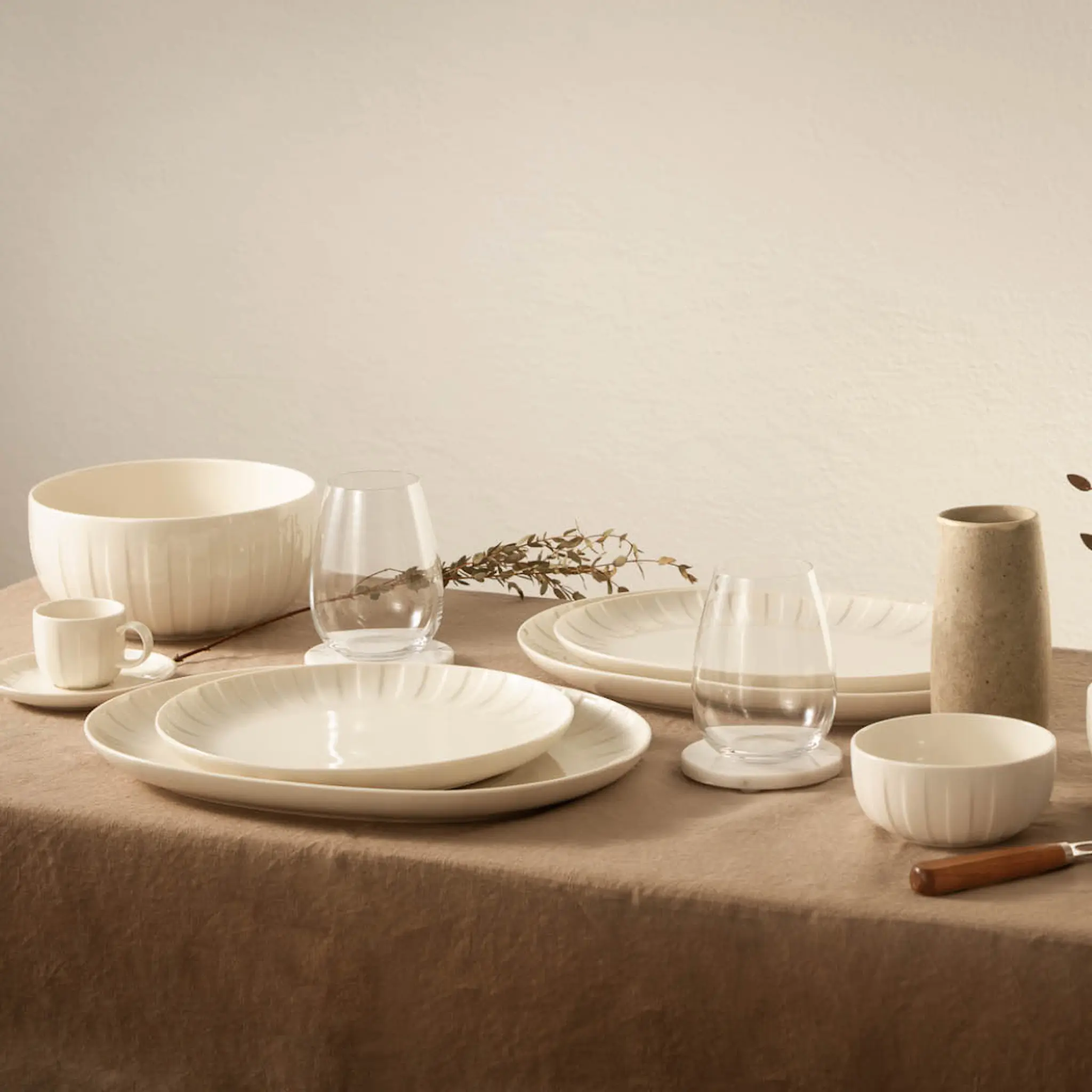 Stiernholm Senja tallrik 21,5 cm vit