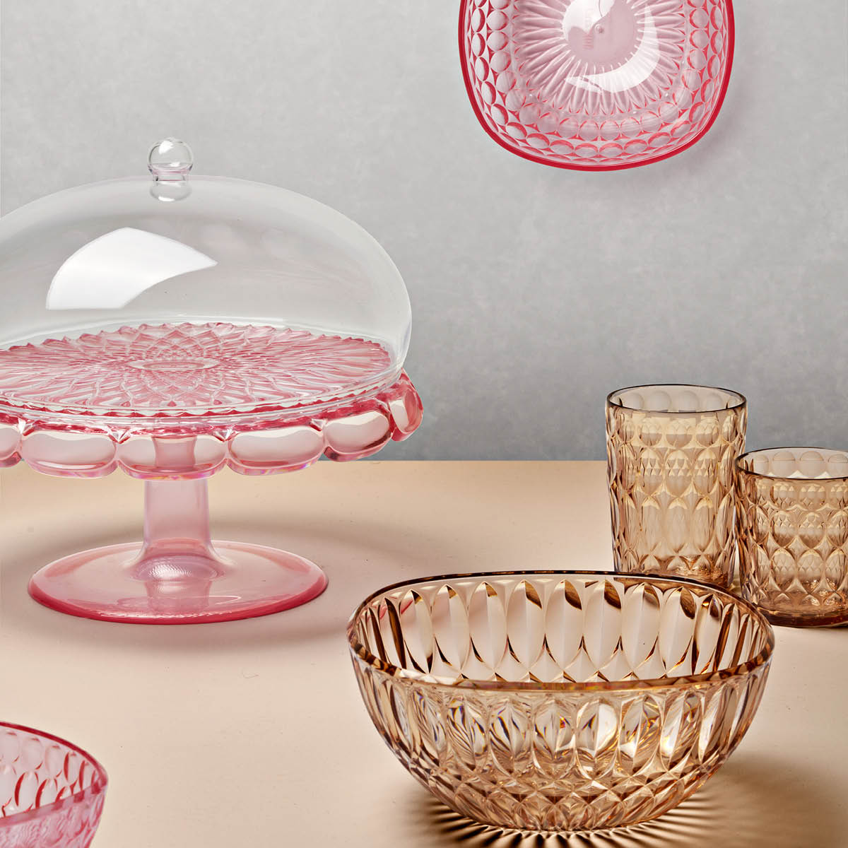 Guzzini Vanity tumbler låg 36 cl bioplast Mönster 1 Powder