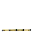 Ball kroklist 35 cm mässing/svart