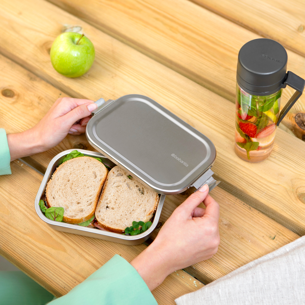 Brabantia Make & Take matlåda 1,1 L 5,8×14,5×20,5 cm matt stål