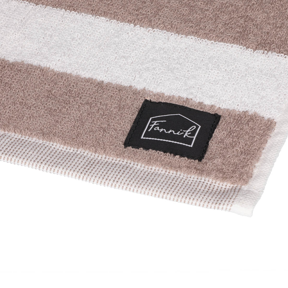 Fanni K Hanko handduk 30x50 cm sand/vit