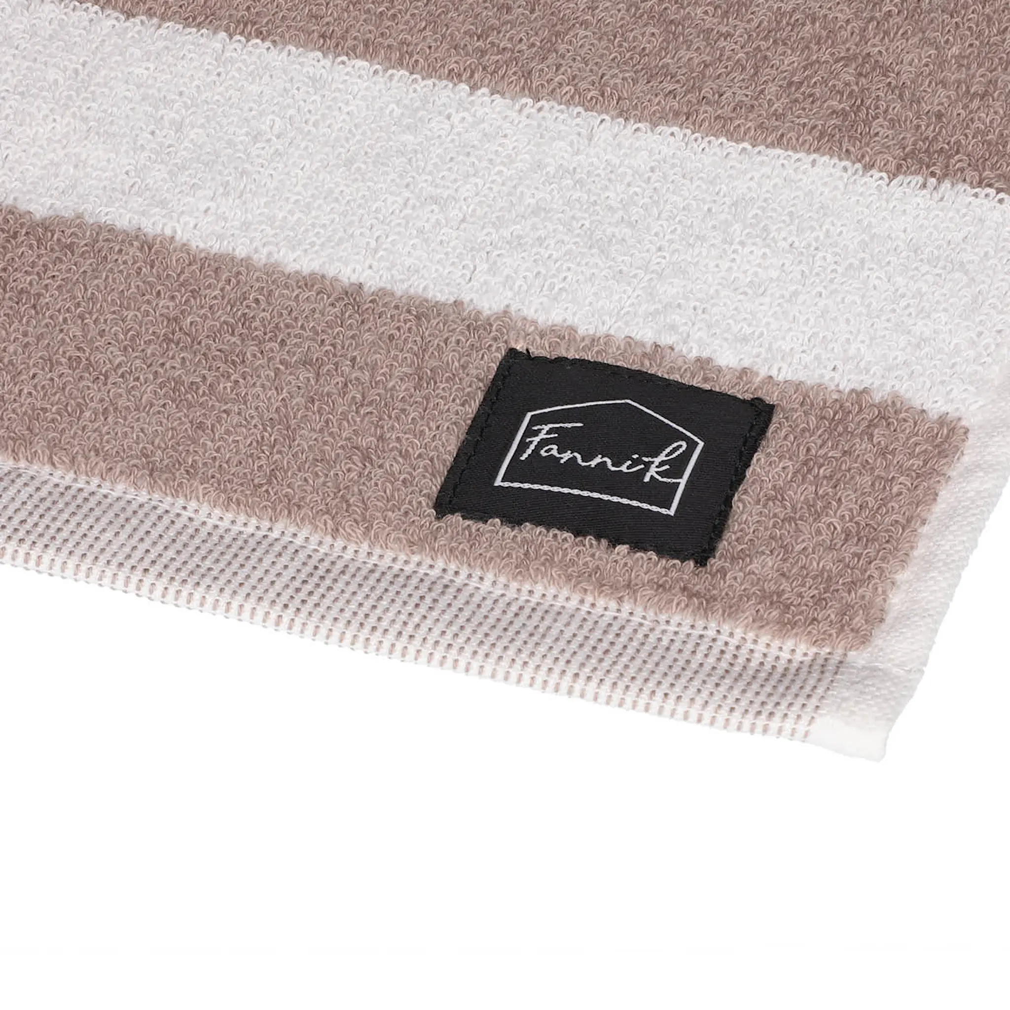 Fanni K Hanko handduk 30x50 cm sand/vit