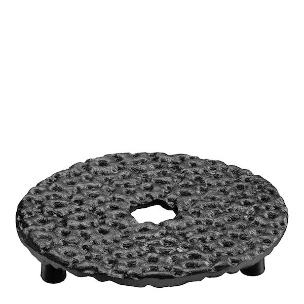 Knäcke grytunderlägg gjutjärn 17 cm svart