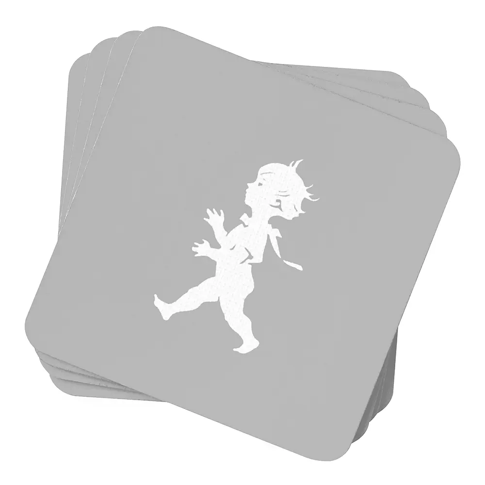 Lasinalunen 10x10 cm 4 kpl Harmaa