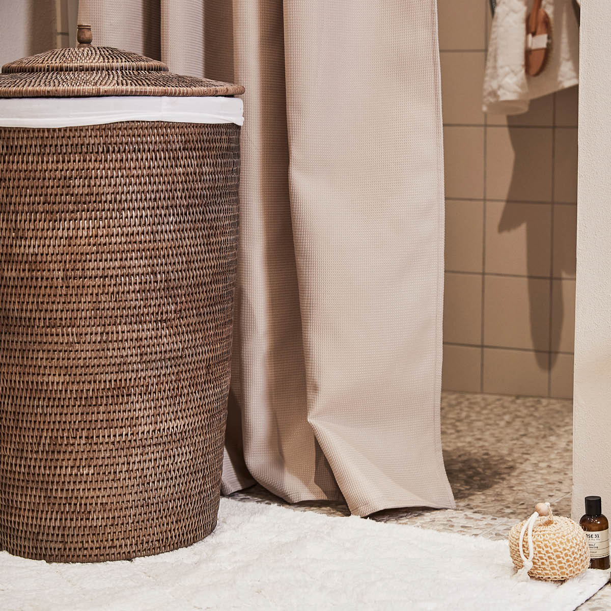 Lene Bjerre Norah skittentøyskurv 40x60 cm natur