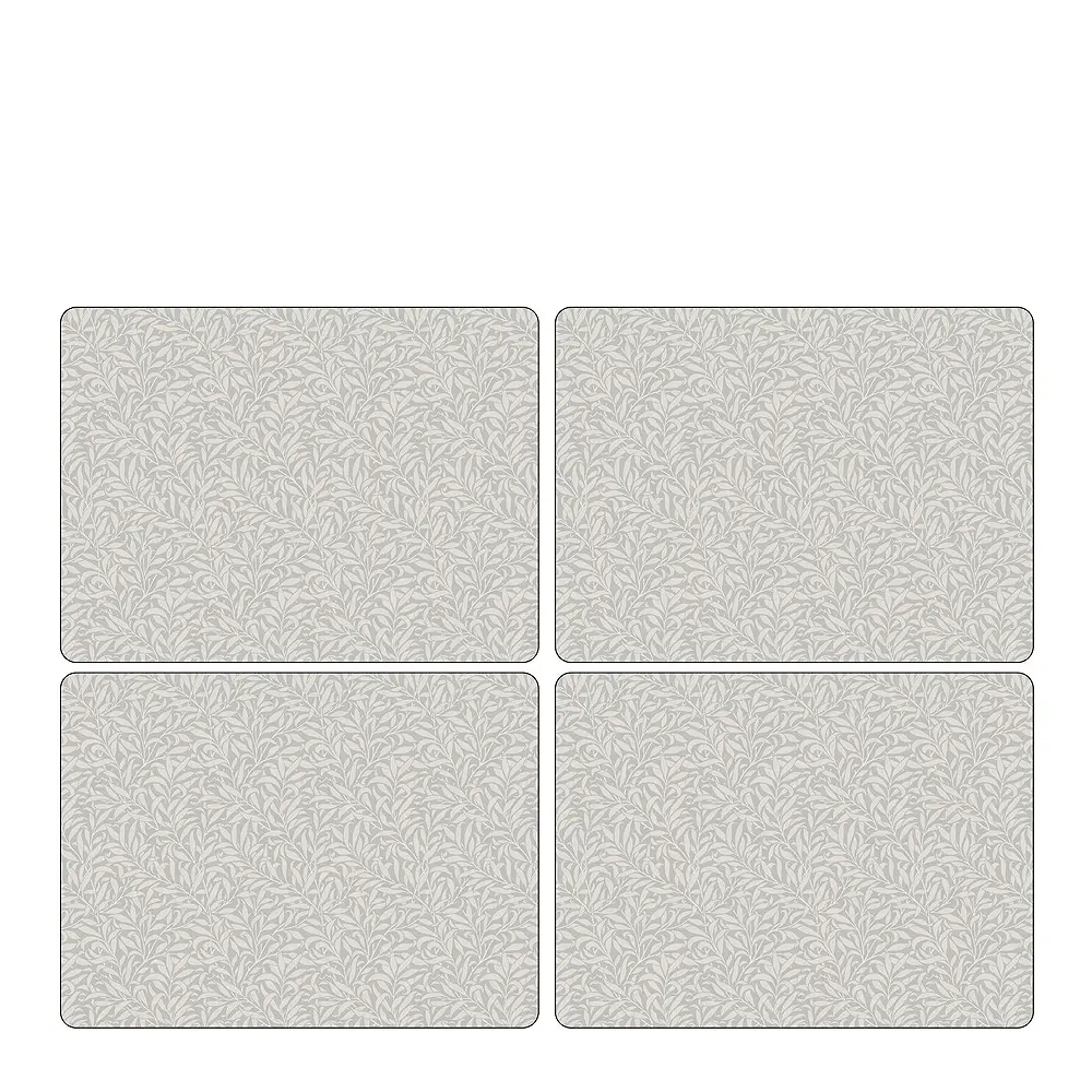 Willow Bough Pöytätabletti 30x40 cm 4 kpl Puhdas valkoinen