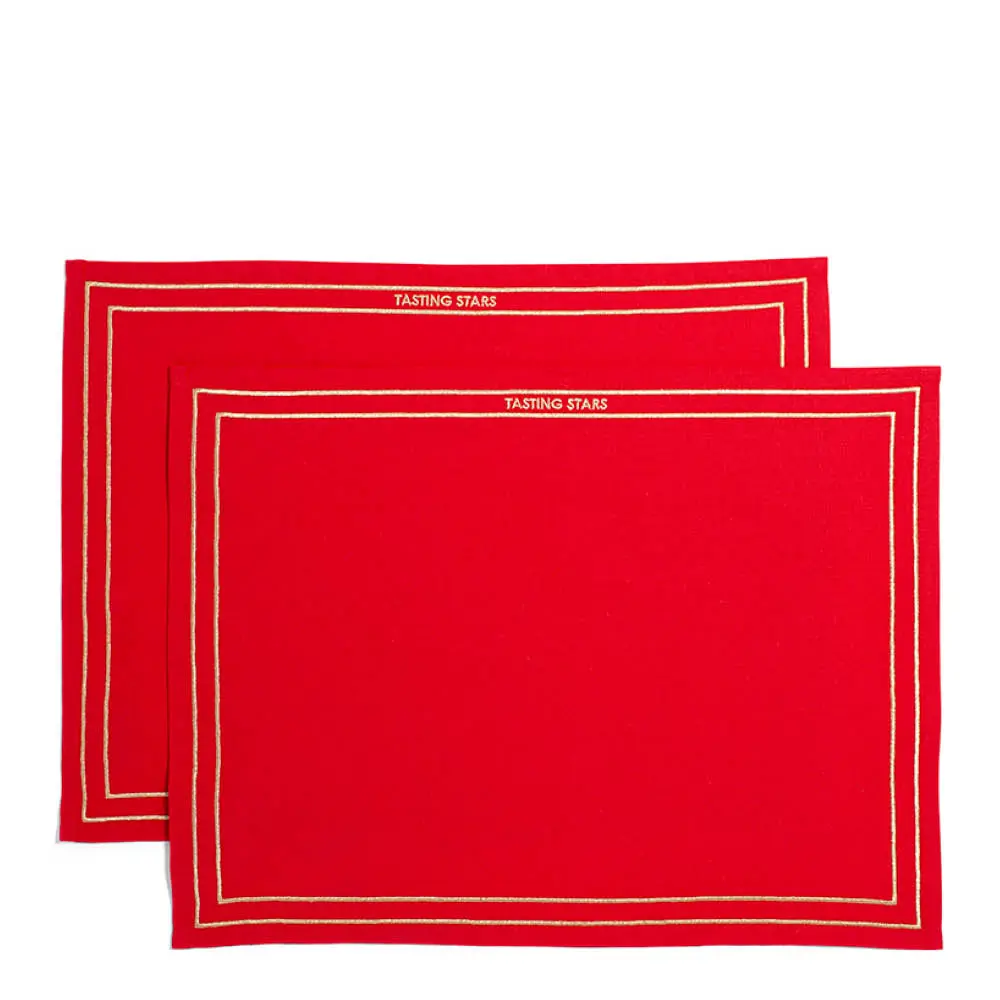 Table Talk Pöytätabletti TASTING THE STARS 42x32 cm 2 kpl Punainen