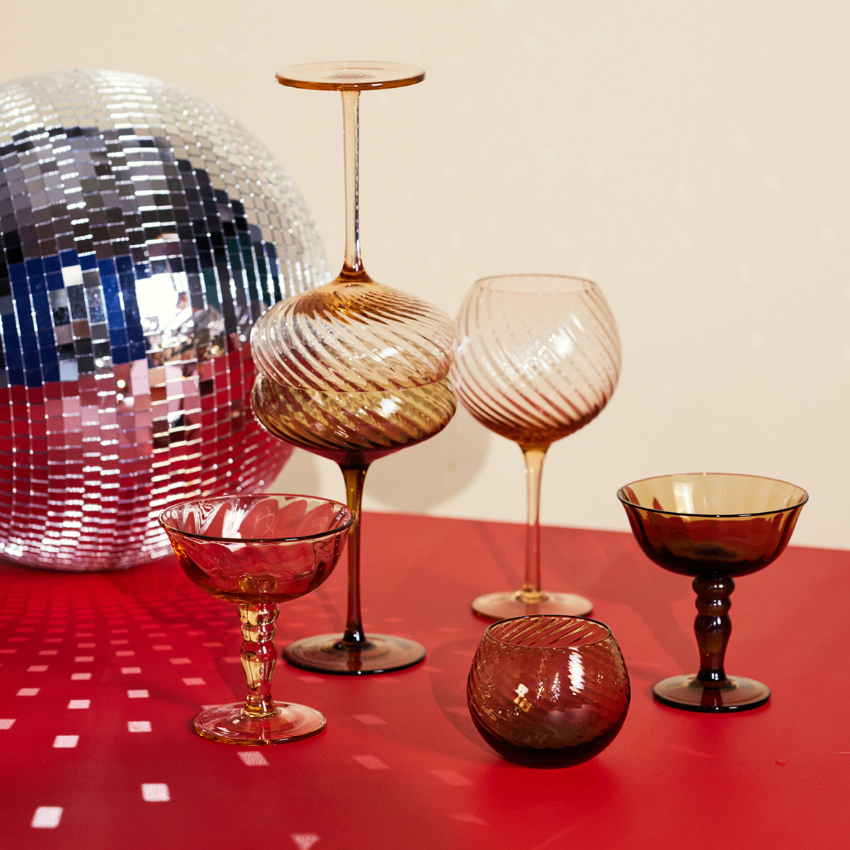 ByOn Opacity Viinilasi 47 cl 2 kpl Ruskea