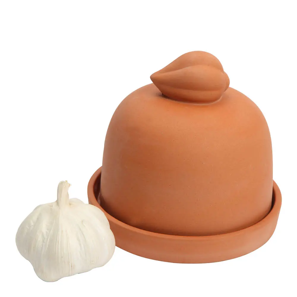 Terracotta hvitløksbaker 13x13 cm
