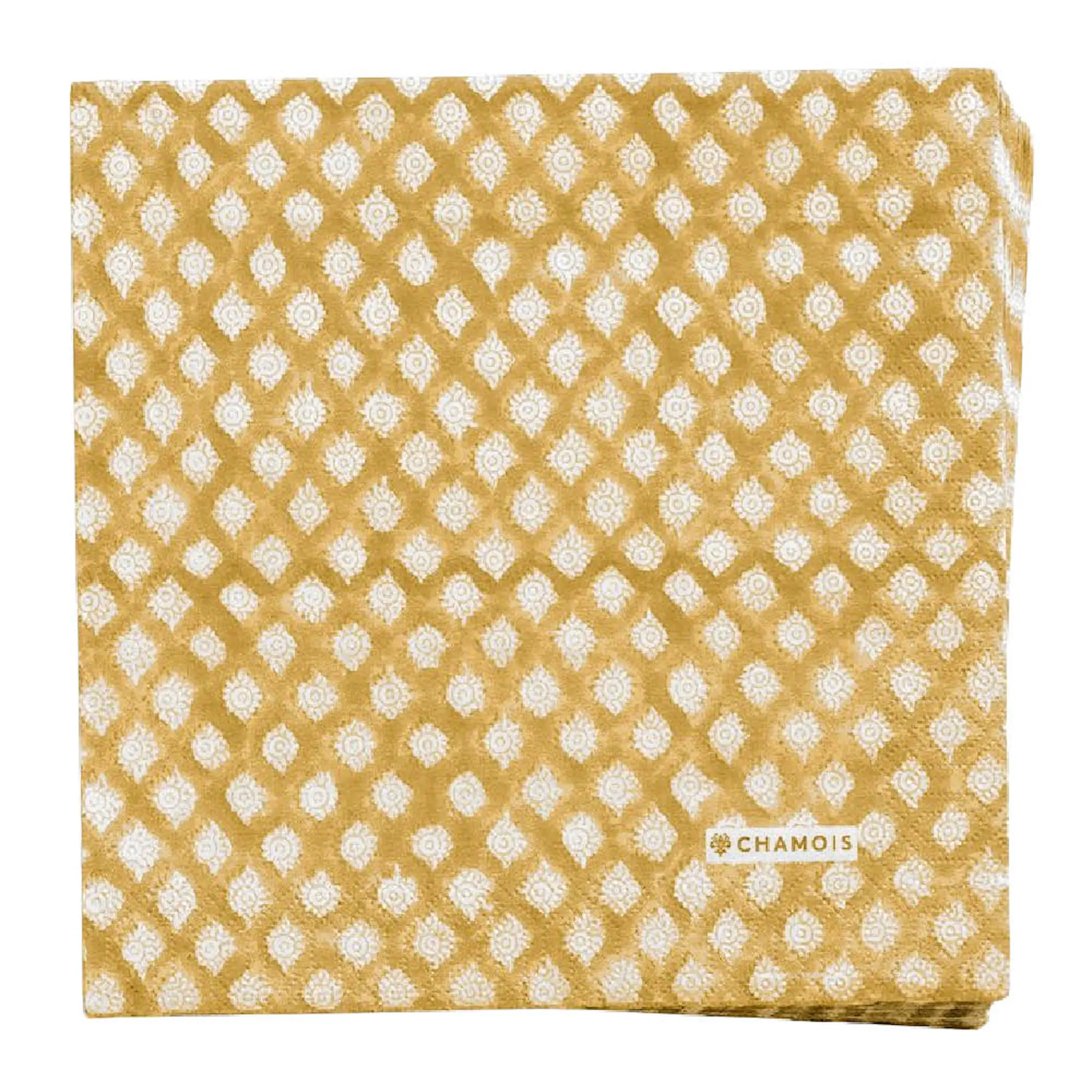 Chamois Medallion servett 40x40 cm 50-pack lion yellow