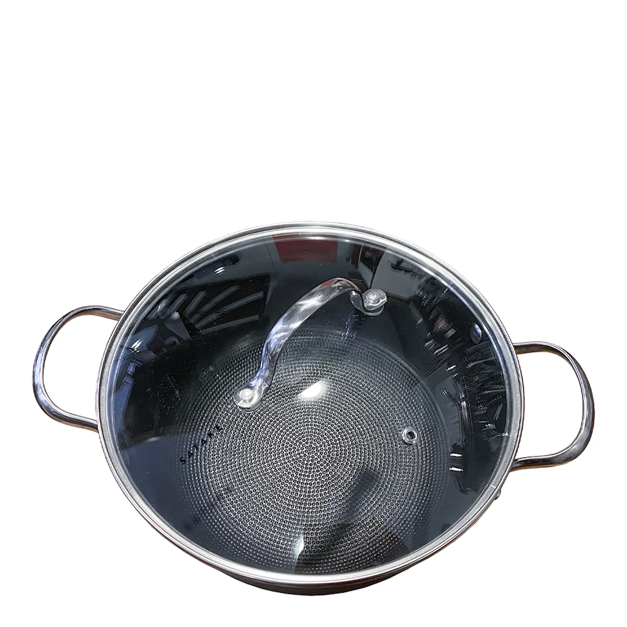 Satake Sauteuse Lättviktsgjutjärn med glaslock 24 cm Svart