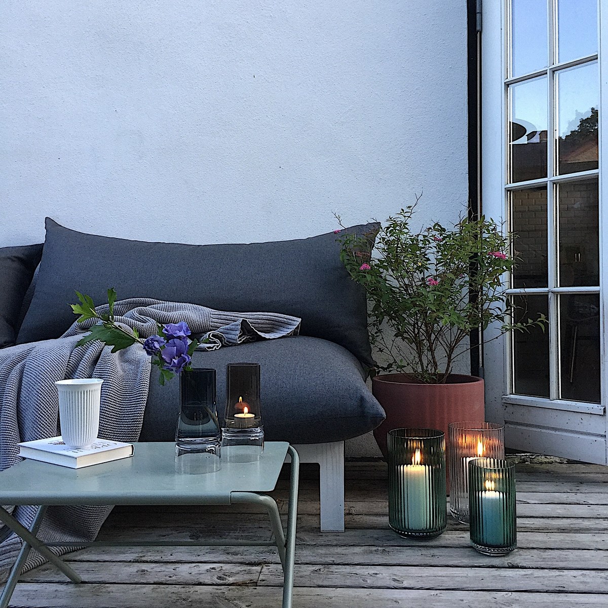 Lyngby Porcelæn Lyngby Vas 25 cm copenhagen Green