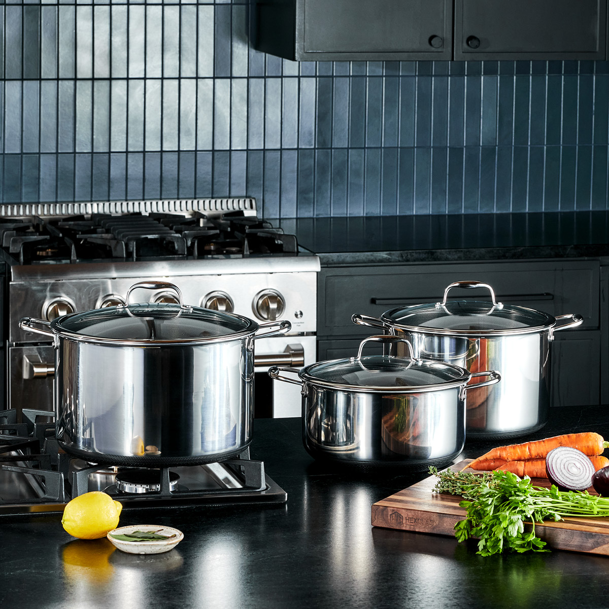 Hexclad Hybrid gryta med lock 7,6 L