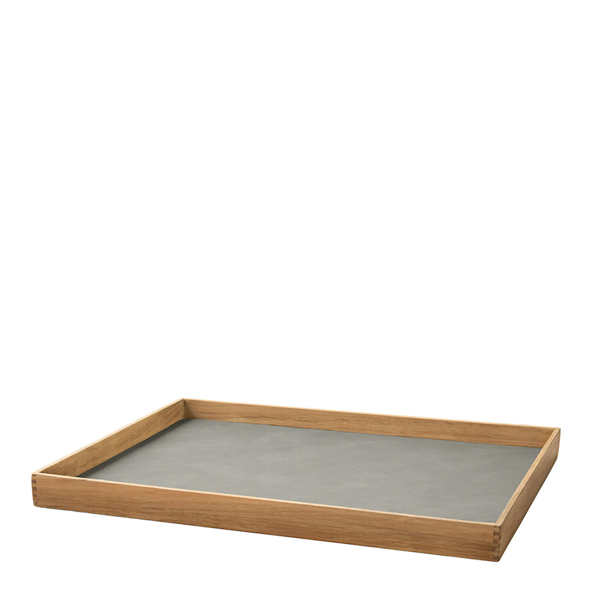 LIND DNA Even teak bricka 36,4x46,4 cm nupo ljusgrå