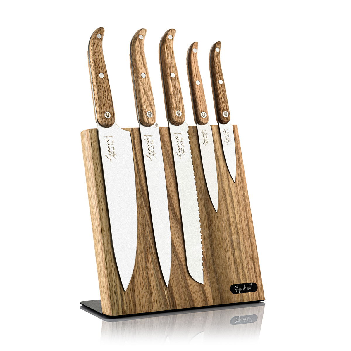 Style De Vie Style De Vie Magneettinen veitsitukki Tammi