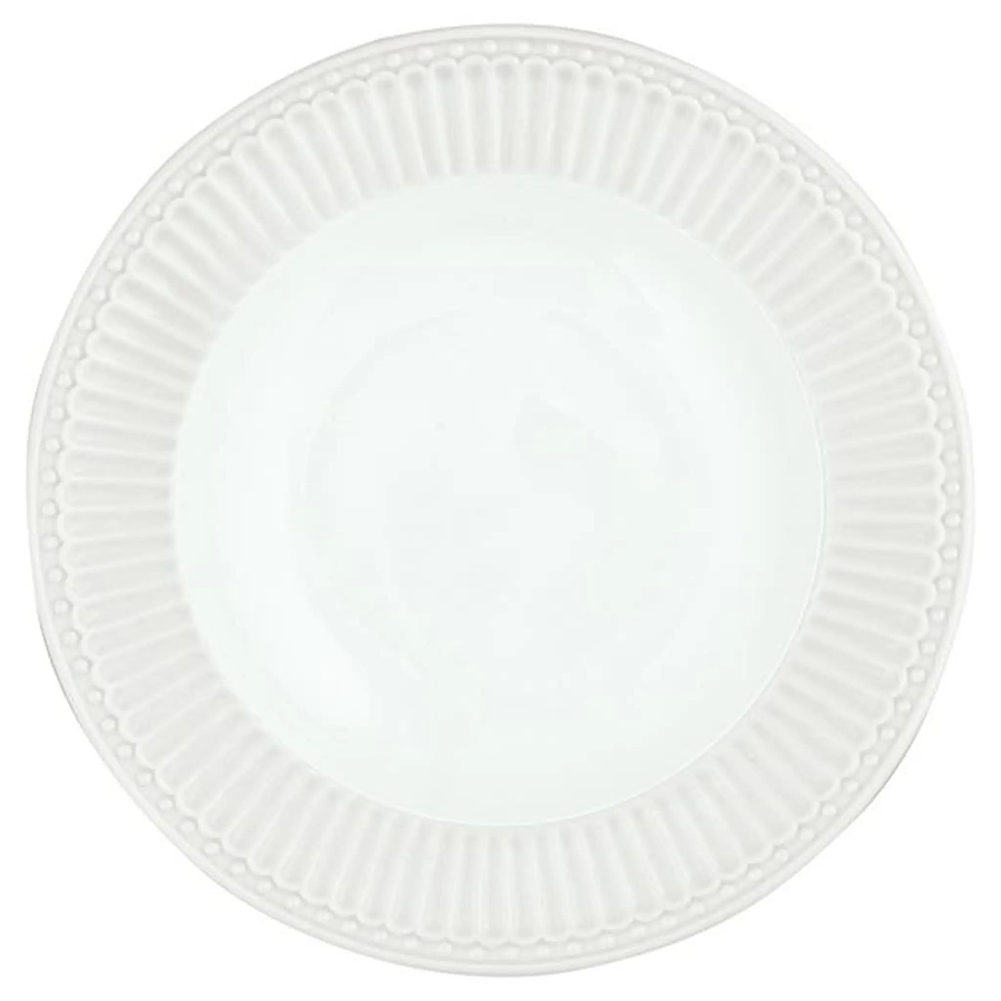 GreenGate Alice Djup Tallrik 21,5 cm White