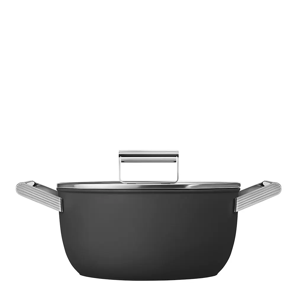 Smeg Kattila 24 cm Musta