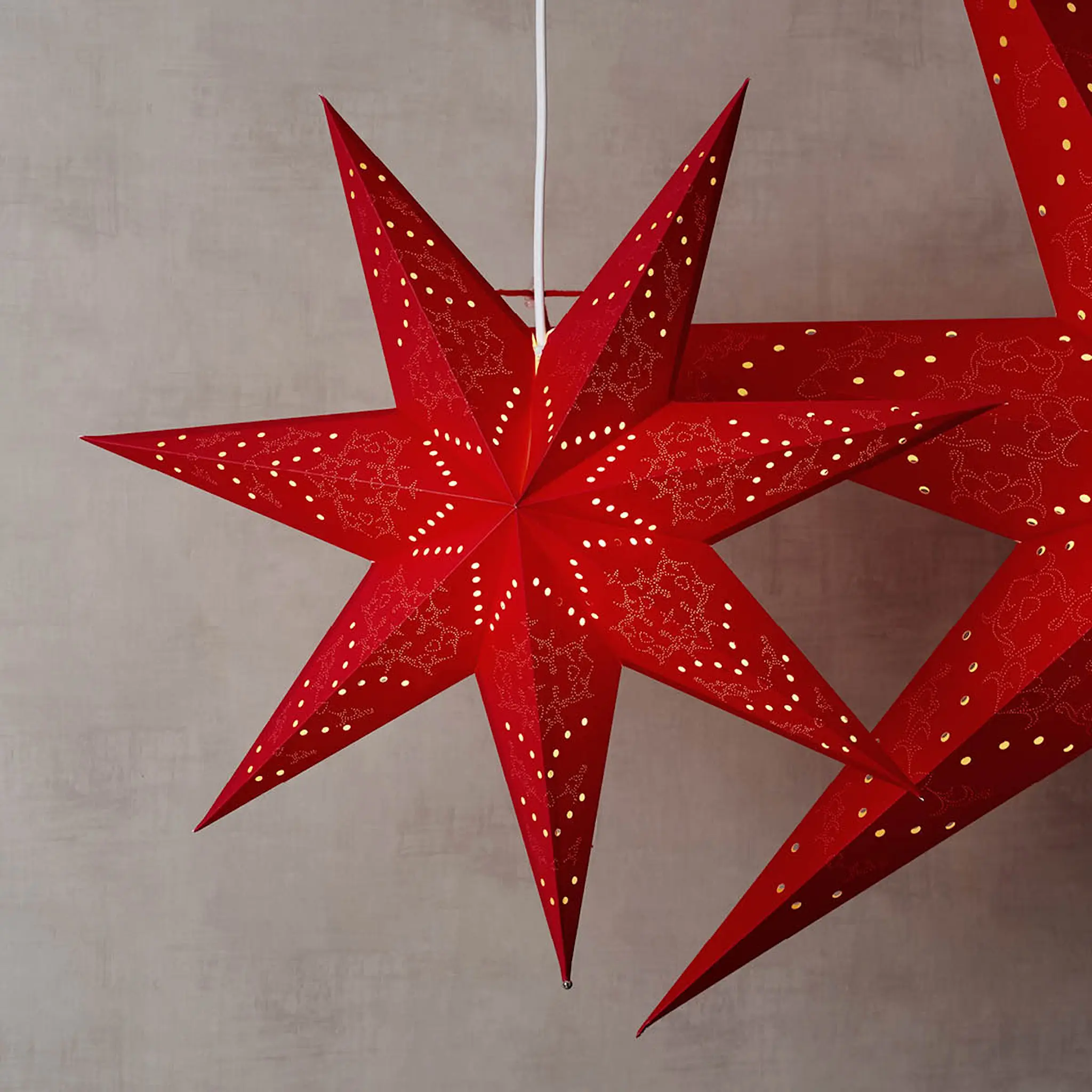 Star Trading Sensy julstjärna 54 cm röd