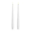 Kronljus LED 2,3x25 cm 2-pack silk white