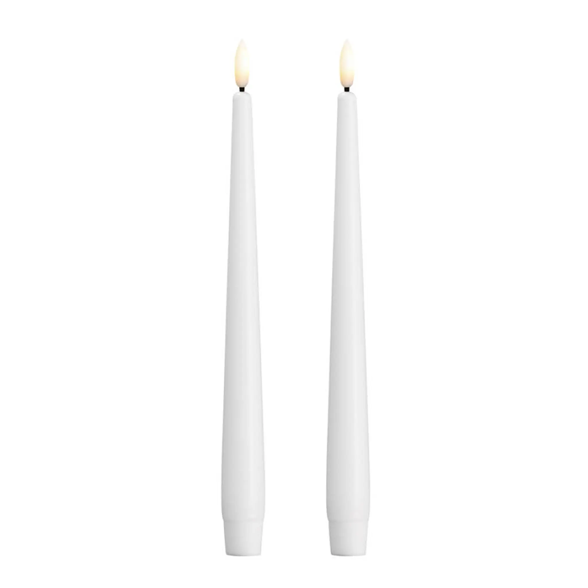 Moods & More Kronljus LED 2,3x25 cm 2-pack silk white