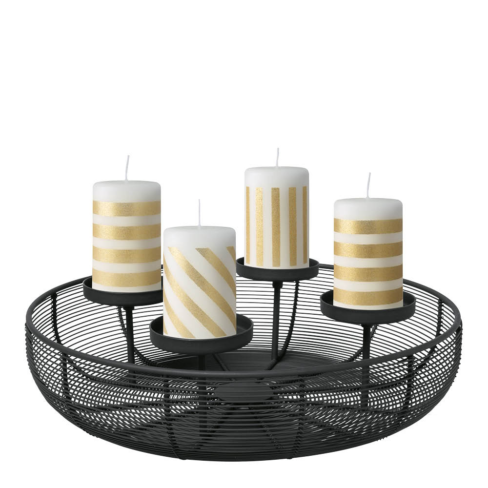Villeroy & Boch Christmas Chic adventsljusstake 41x40 cm svart