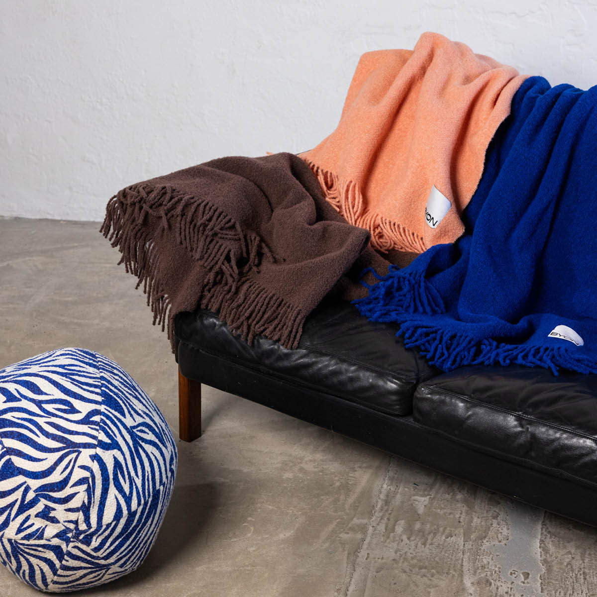 ByOn Franca pledd 170x130 cm brun