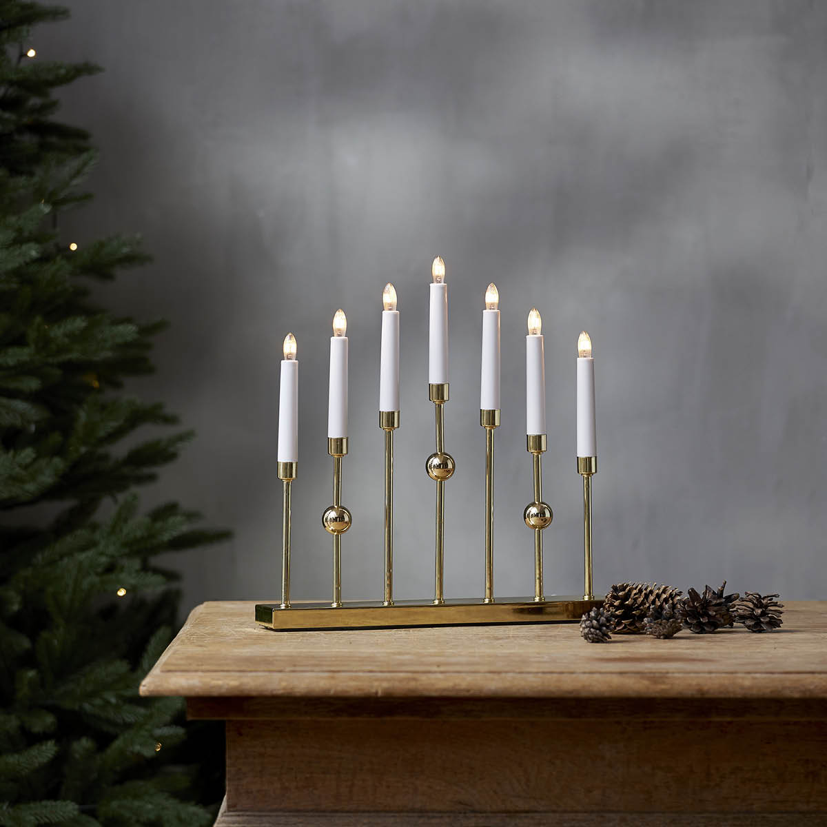 Star Trading Gustavo lysestake 37x37cm messing