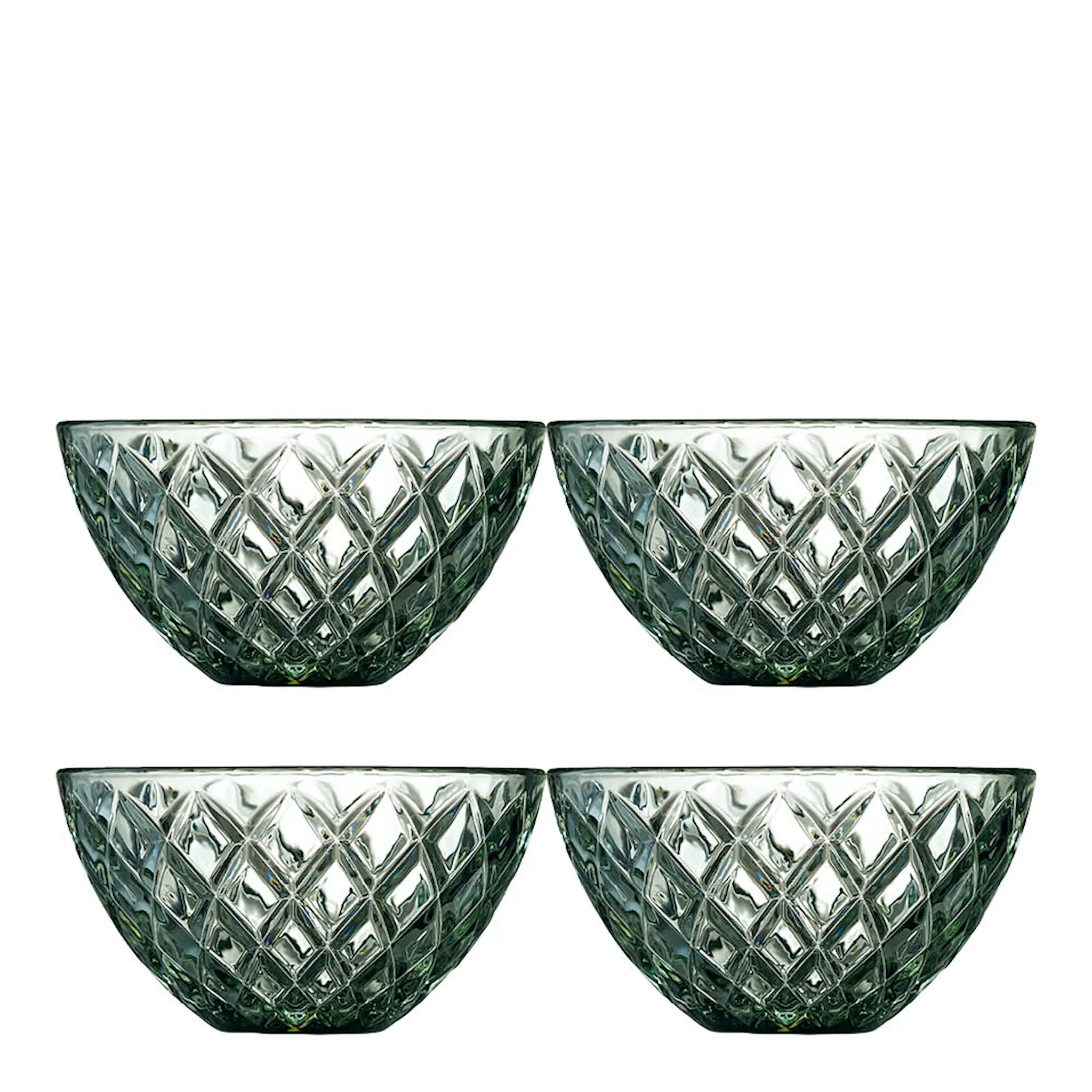 Lyngby Glas Sorrento Skål 12 cm 4-pack Grön