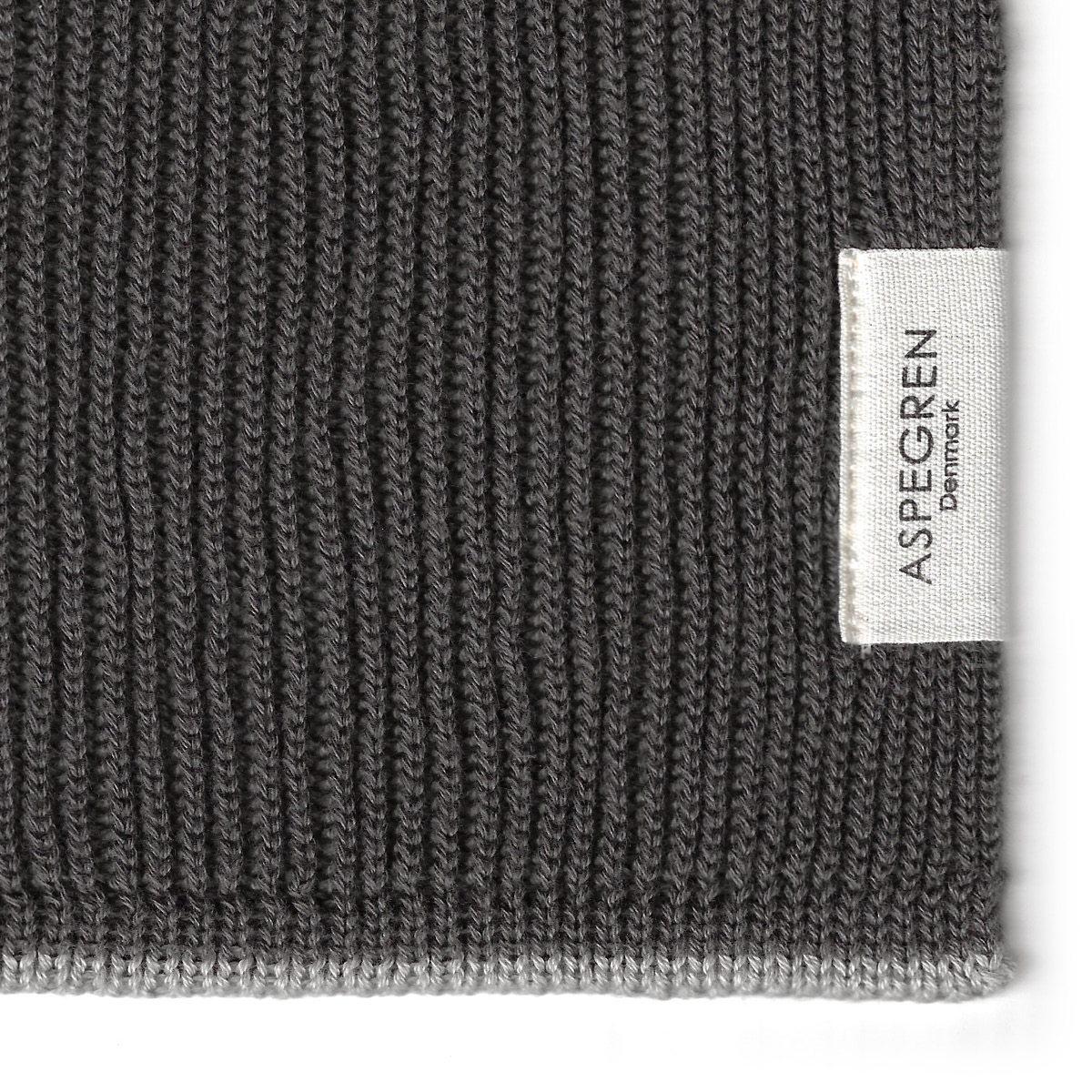 Aspegren Ripple Neulottu tiskirätti 26x26 cm Flint Gray