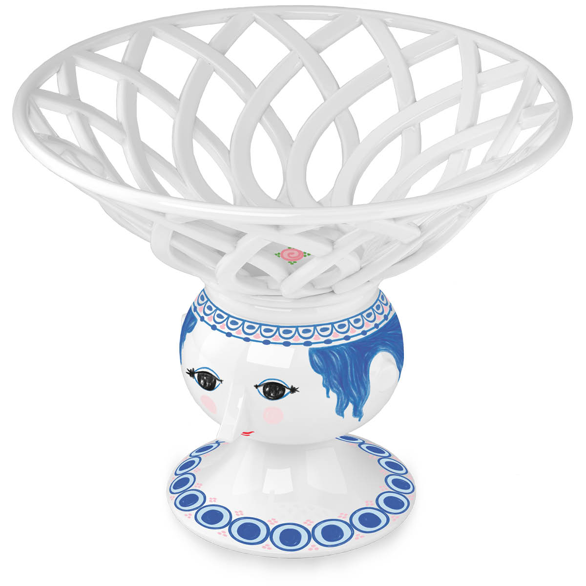 Bjørn Wiinblad Dora fruktskål 25 cm blå