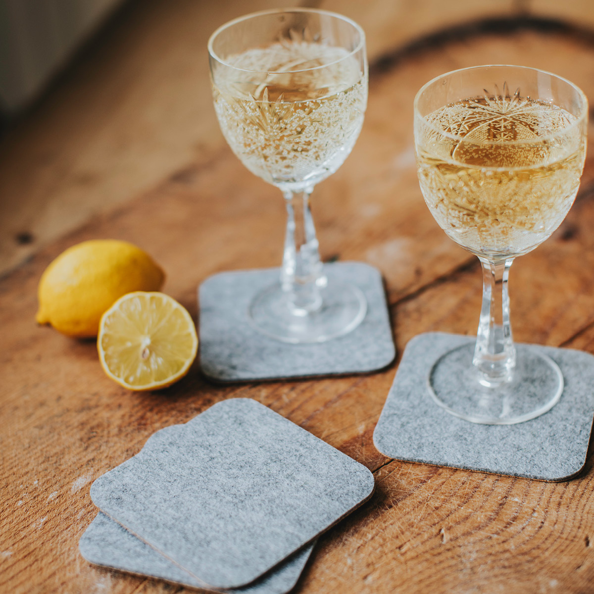 Dorre Gia glassbrikker 10 cm grå