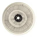 Siirtolapuutarha Tallrik flat Svart/Vit 25 cm