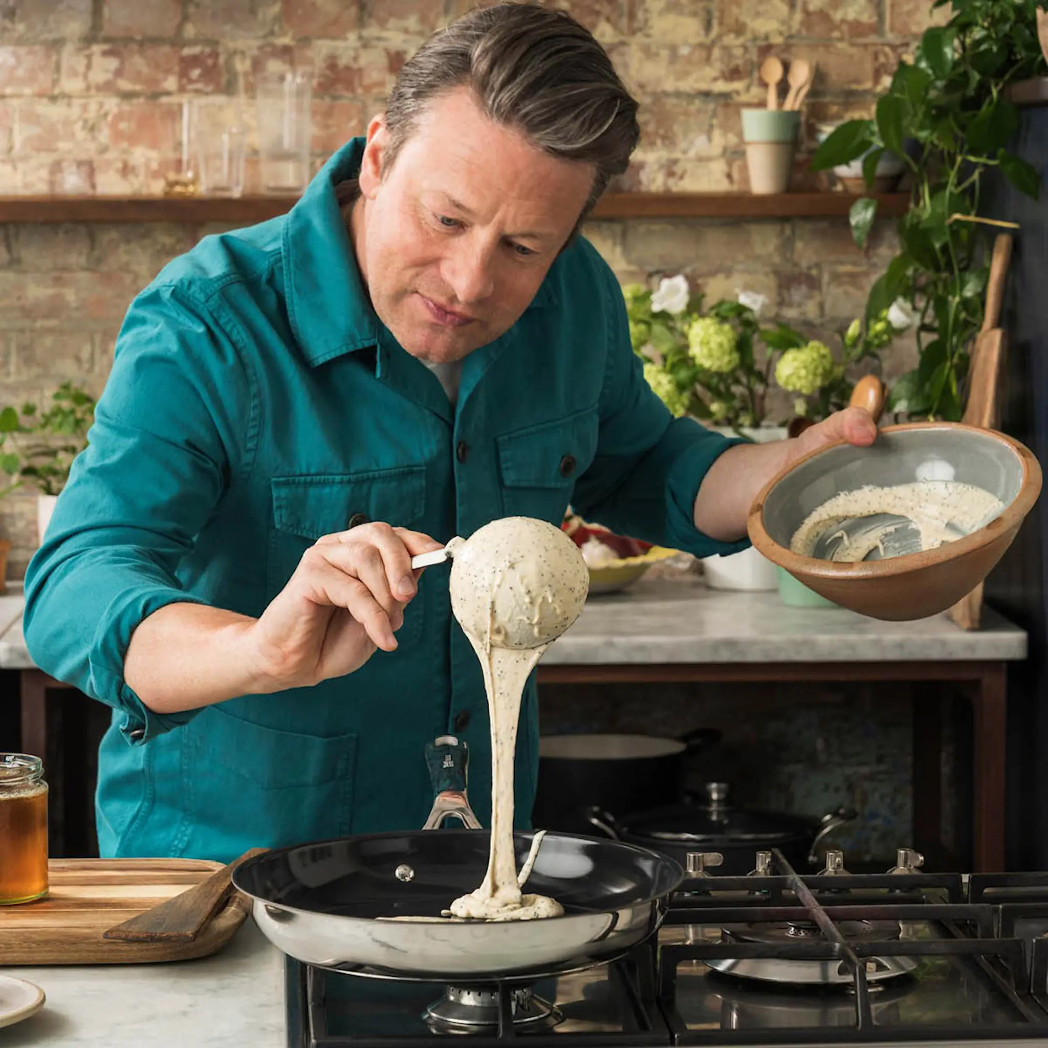 Jamie Oliver Smart Cook SS stekepanne 28 cm keramisk