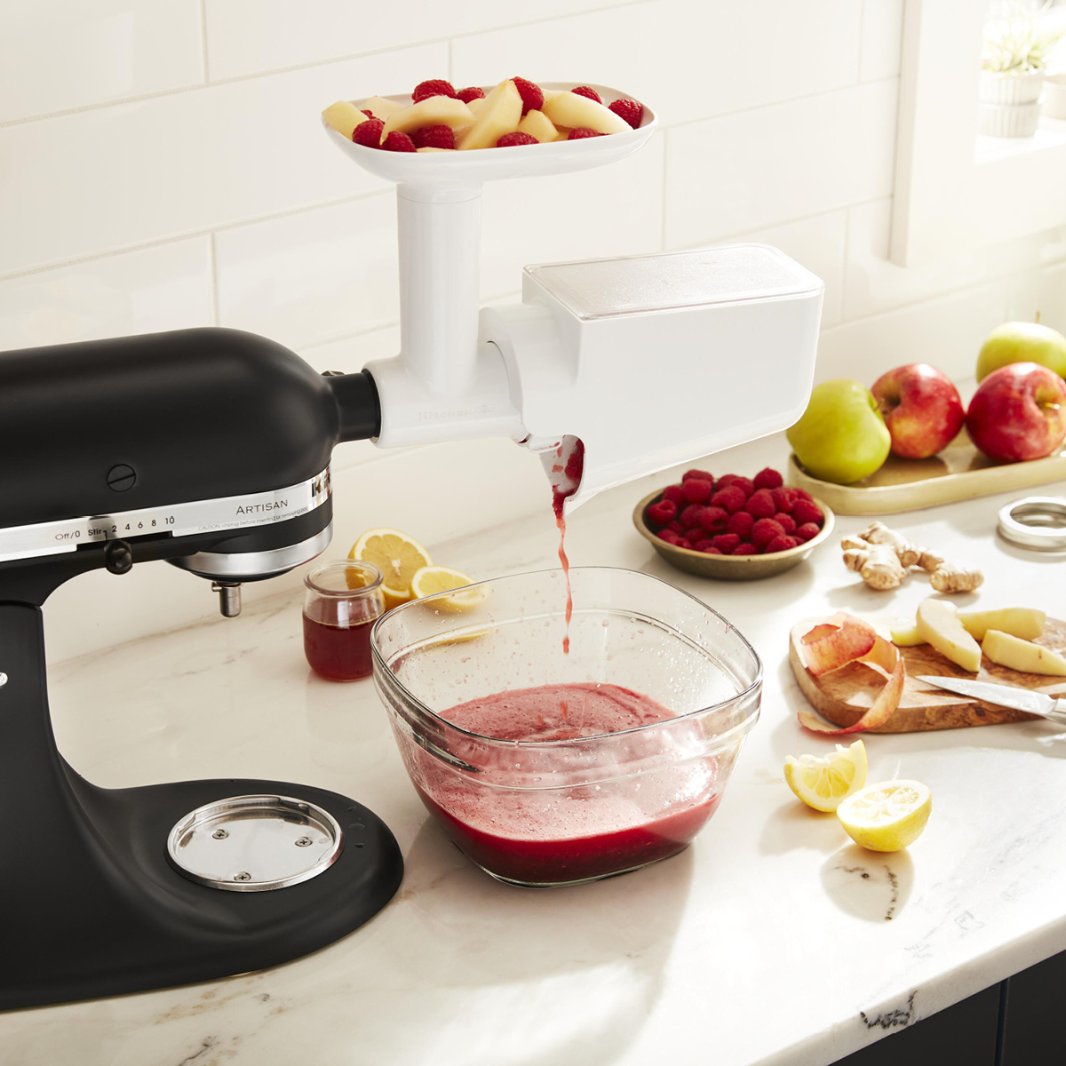 KitchenAid Accessory tilbehørssett 5KSM2FPPC 3 deler hvit/blank