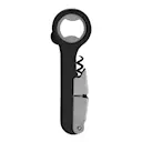 Professional kapsylöppnare med korkskruv svart