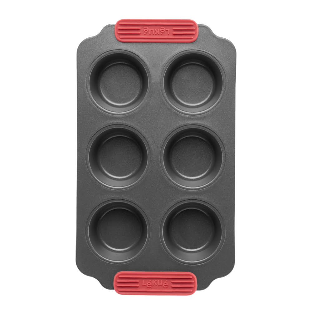 Lékué Bakform för muffins 6 hål 36x18 cm keramisk non-stick