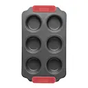 Bakform för muffins 6 hål 36x18 cm keramisk non-stick