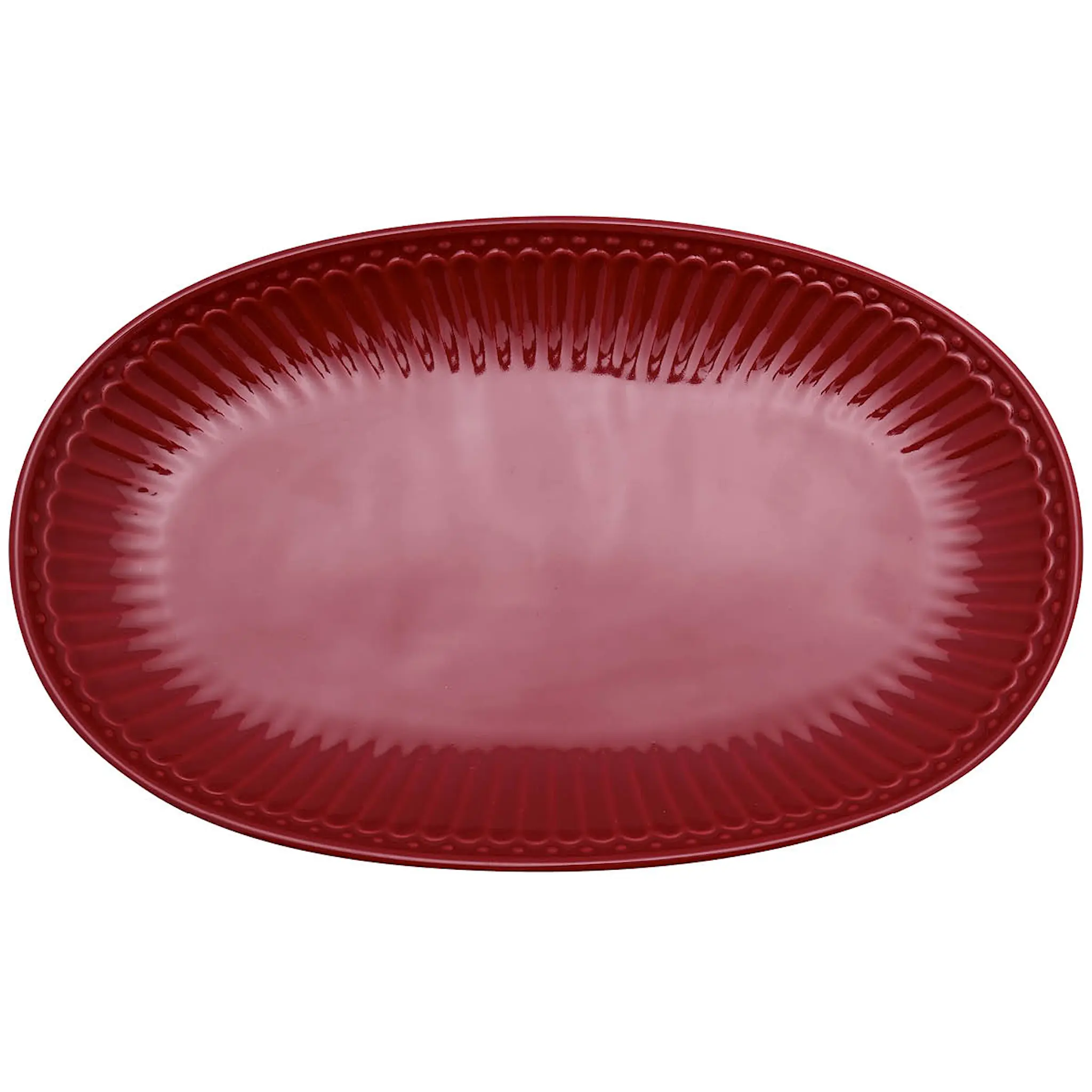 GreenGate Everyday Alice serveringsfat 14,5x23 cm claret red