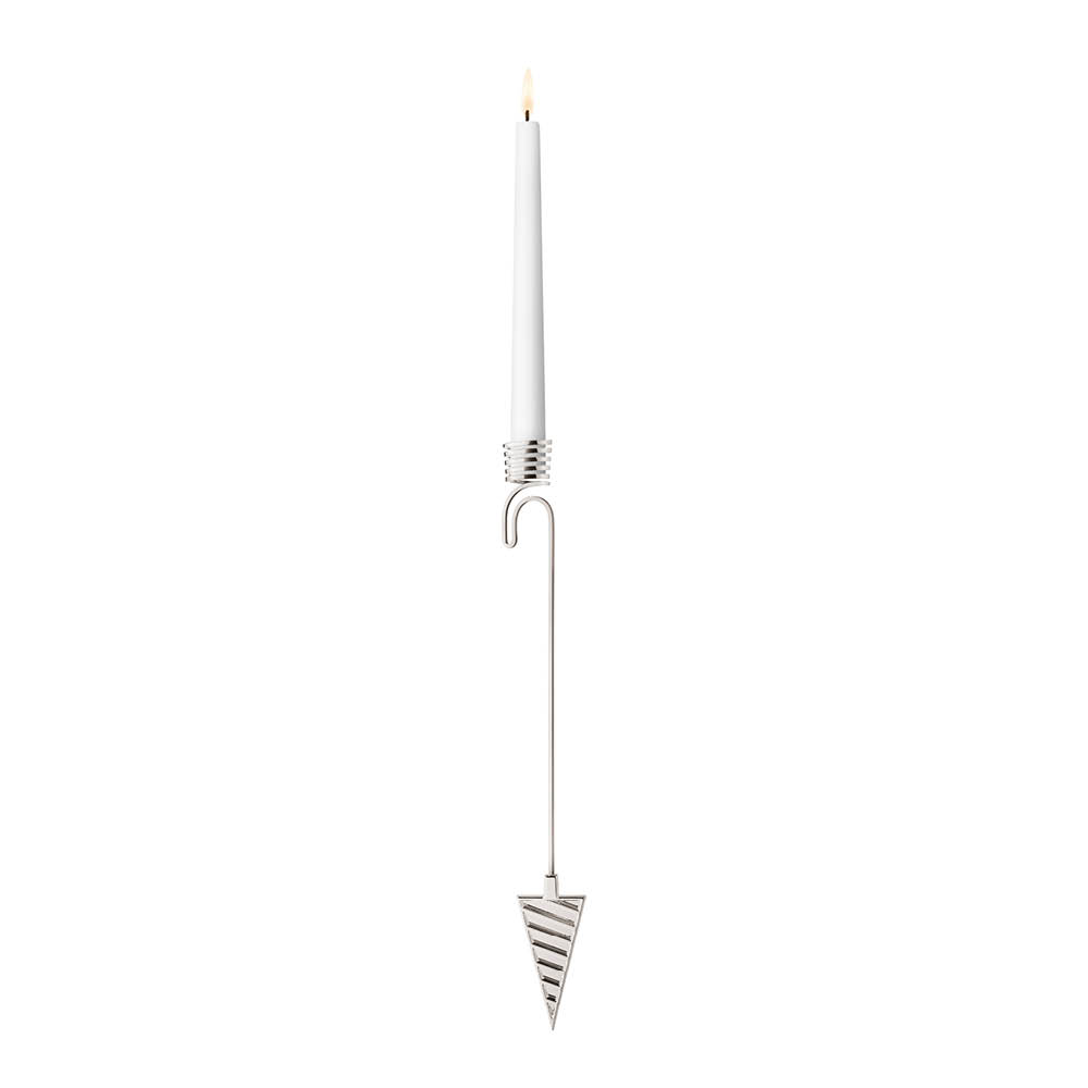 Georg Jensen - Joulu 2025 Kynttilänpidike joulukuuseen Kartio 19 cm Hopea