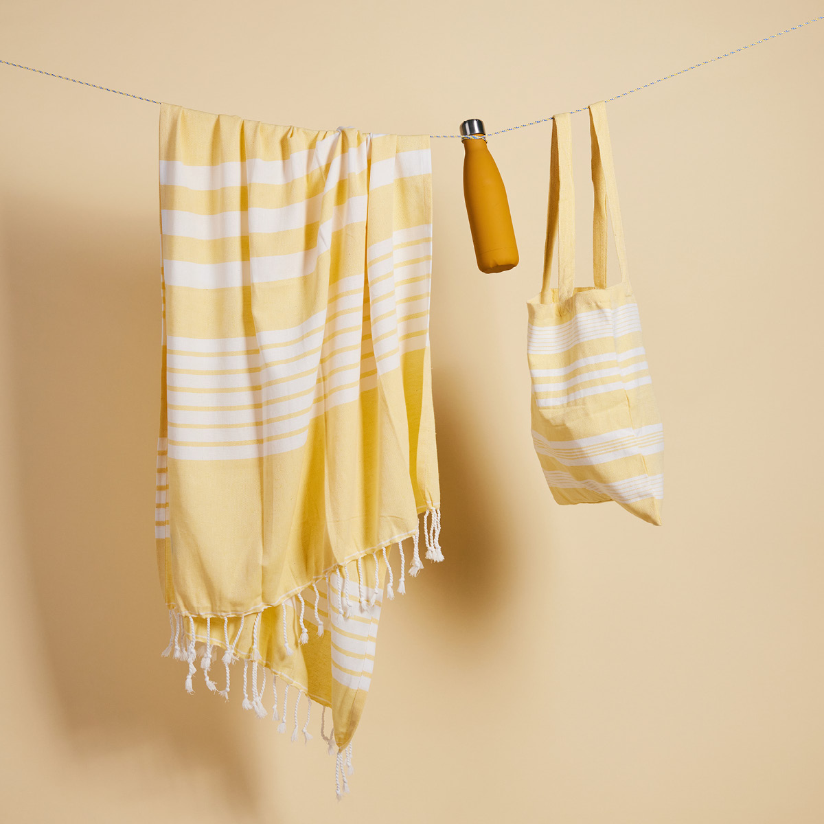 Sagaform Ella Hamam Handduk 145x250 cm Gul