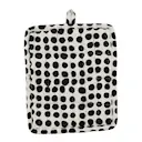 Dots grytlapp 17,5x21 cm vit/svart
