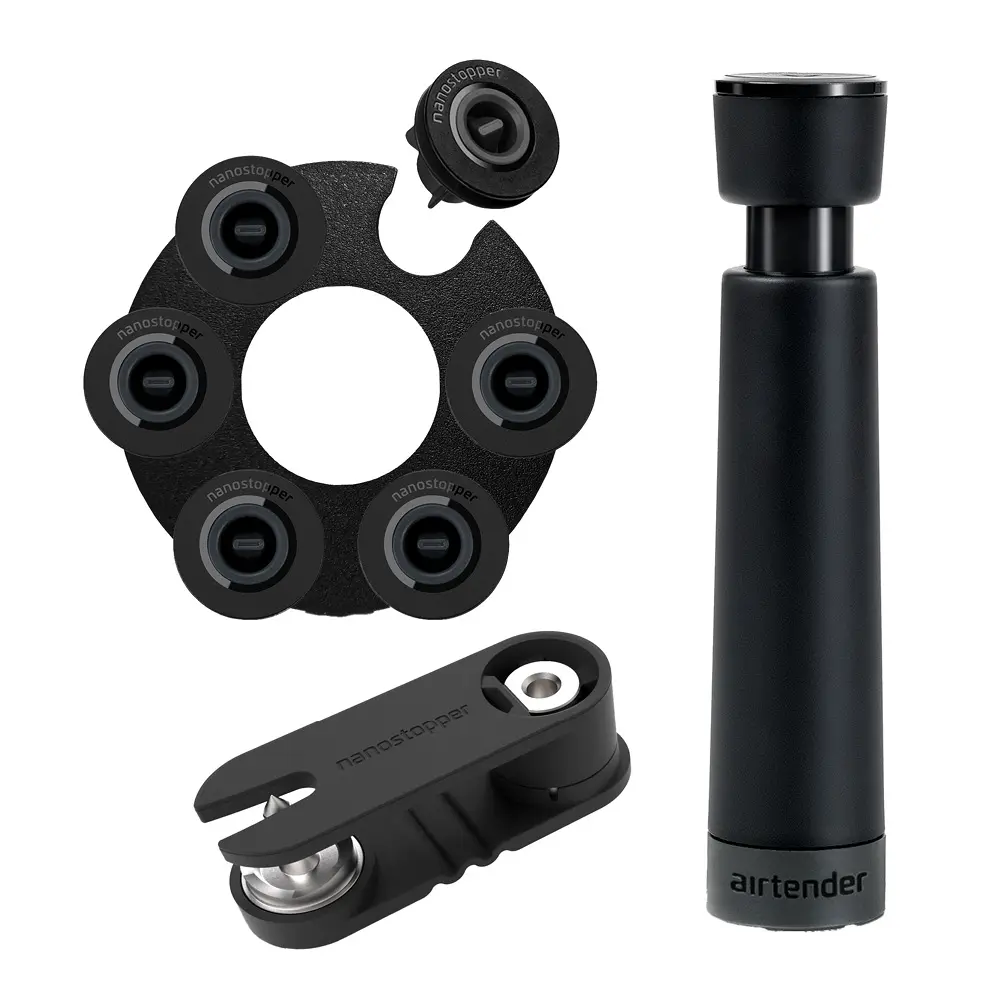 Airtender Tyhjiöpumppu viinille 3 osaa (lahjapakkaus)