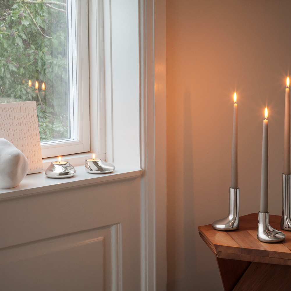 Eva Solo Mellow ljuslykta 2-pack silver