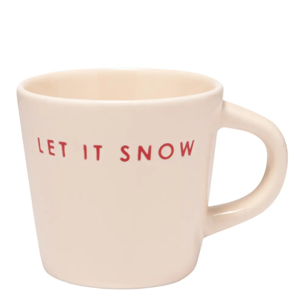 Santa's Favorites Espressokuppi Let it snow 8 cl Ecru