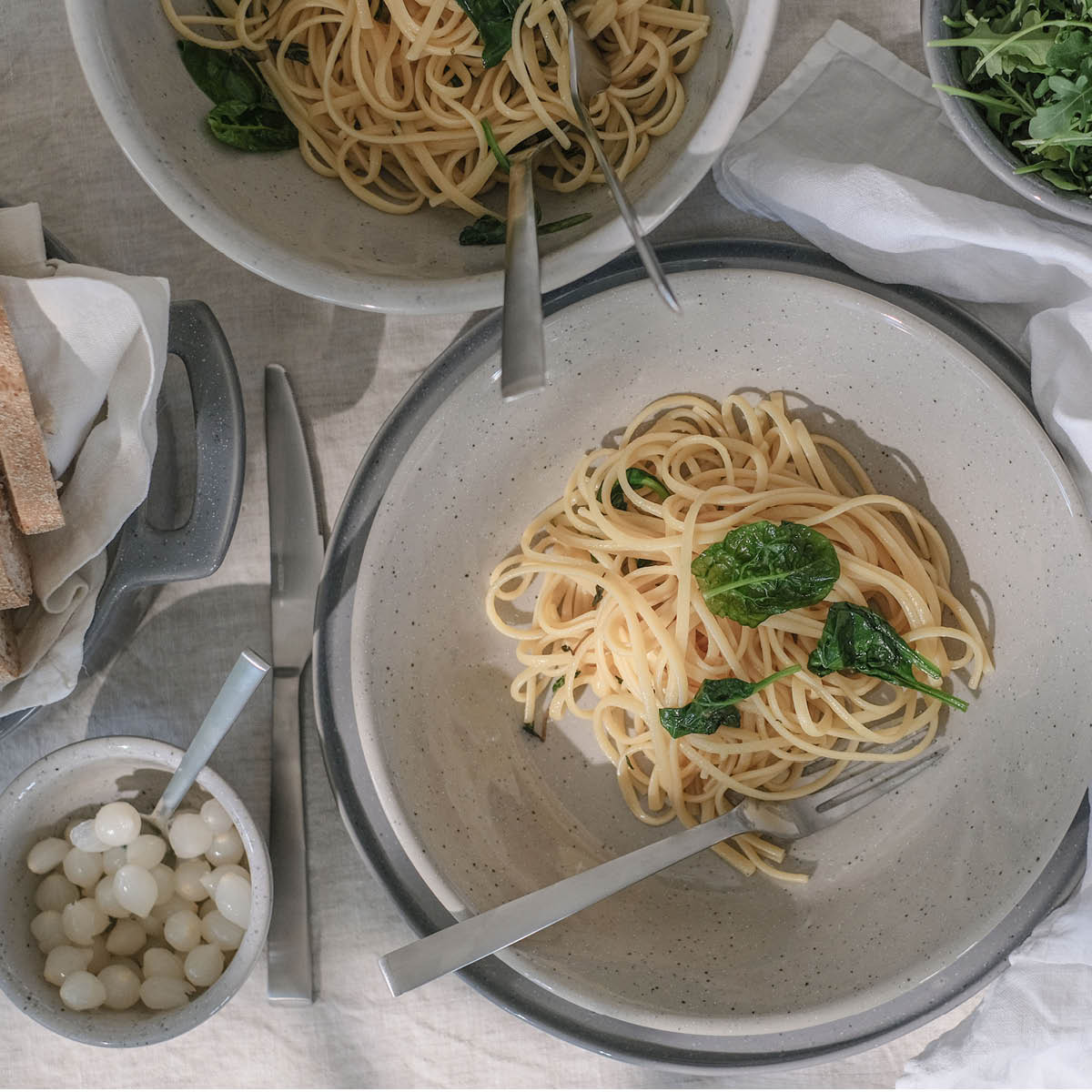 Modern House Granite White Kulho 10x6 cm Vaaleanharmaa